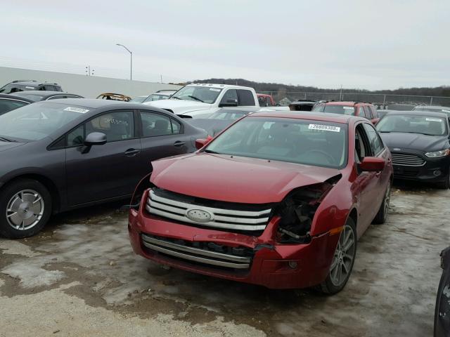 3FAHP07Z38R175556 - 2008 FORD FUSION SE RED photo 2