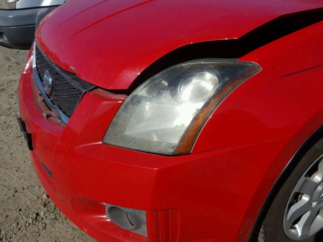 3N1AB61EX9L696378 - 2009 NISSAN SENTRA 2.0 RED photo 9