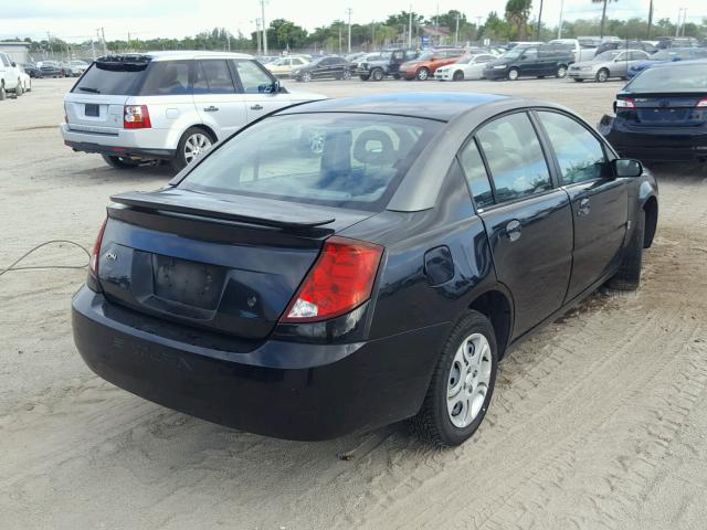 1G8AJ52F63Z153198 - 2003 SATURN ION LEVEL BLACK photo 4