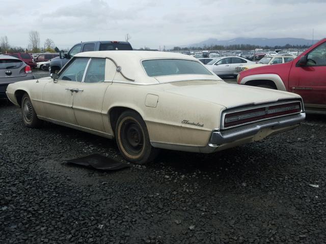 7Y84Q150374 - 1967 FORD THUNDERBIR CREAM photo 3