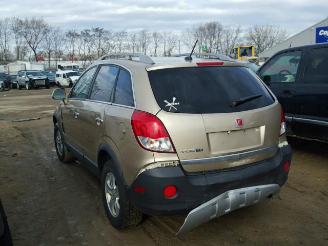 3GSCL33P78S630850 - 2008 SATURN VUE XE GOLD photo 3