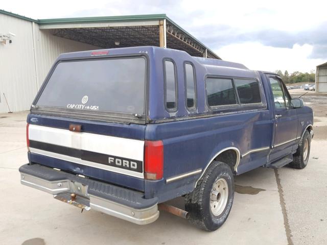 1FTEF15N0SNA86219 - 1995 FORD F150 BLUE photo 4