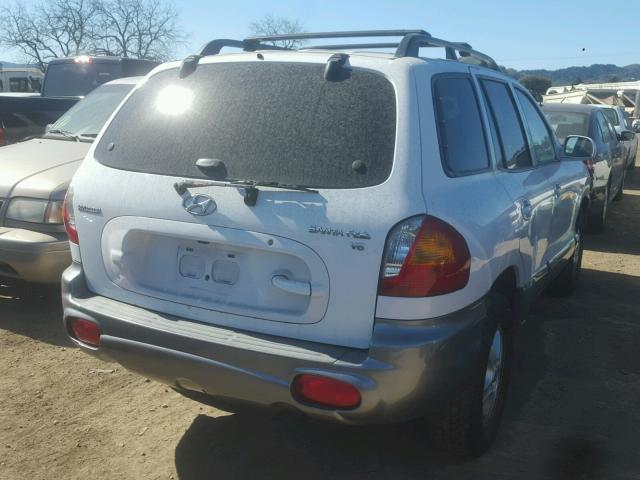 KM8SC13DX3U513043 - 2003 HYUNDAI SANTA FE G WHITE photo 4