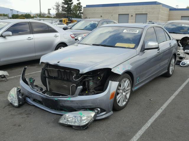 WDDGF54X68R017139 - 2008 MERCEDES-BENZ C 300 GRAY photo 2