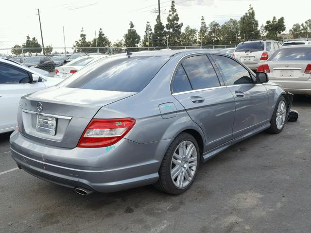 WDDGF54X68R017139 - 2008 MERCEDES-BENZ C 300 GRAY photo 4