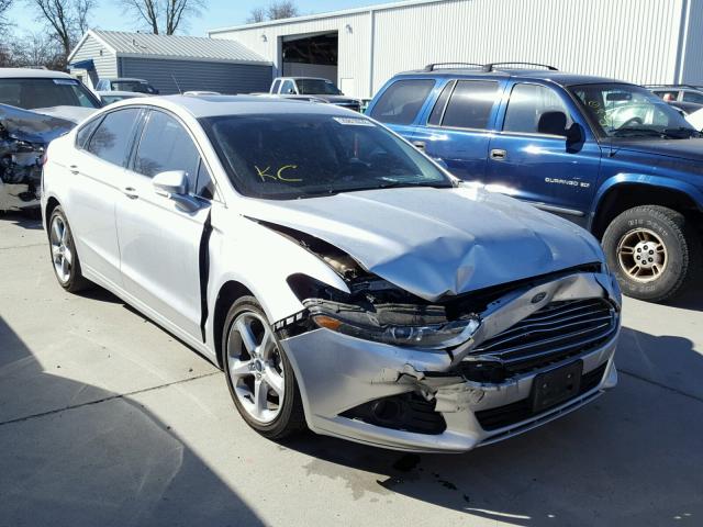 3FA6P0H74DR291637 - 2013 FORD FUSION SE SILVER photo 1