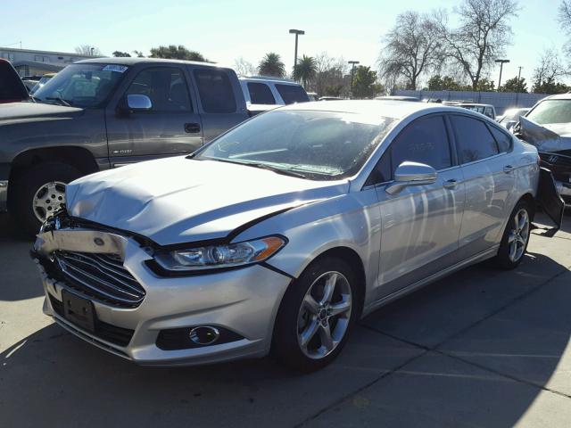 3FA6P0H74DR291637 - 2013 FORD FUSION SE SILVER photo 2