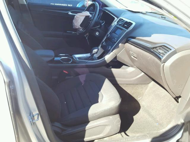 3FA6P0H74DR291637 - 2013 FORD FUSION SE SILVER photo 5