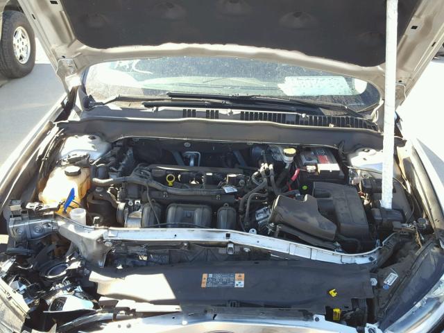 3FA6P0H74DR291637 - 2013 FORD FUSION SE SILVER photo 7