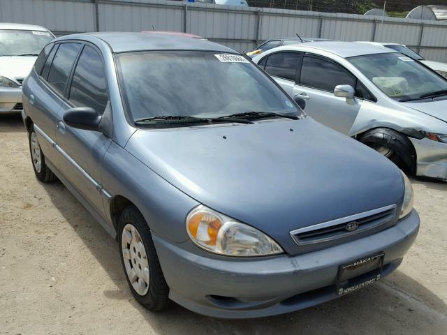 KNADC163026048112 - 2002 KIA RIO CINCO SILVER photo 1