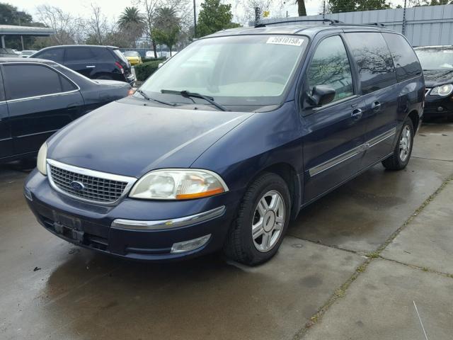 2FMDA52492BB39892 - 2002 FORD WINDSTAR S BLUE photo 2