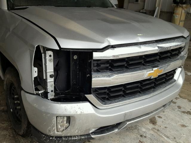 1GCVKRECXGZ192010 - 2016 CHEVROLET SILVERADO SILVER photo 9