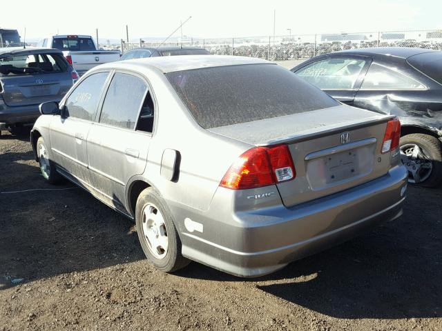 JHMES96665S019226 - 2005 HONDA CIVIC HYBR GRAY photo 3