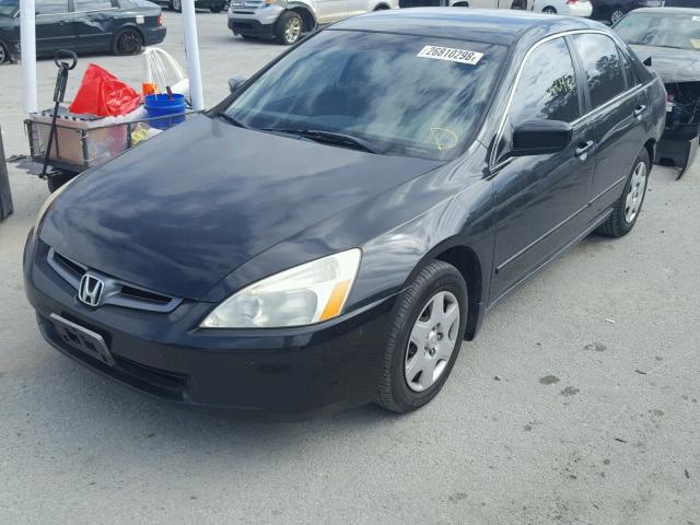 1HGCM56495A004690 - 2005 HONDA ACCORD LX BLACK photo 2