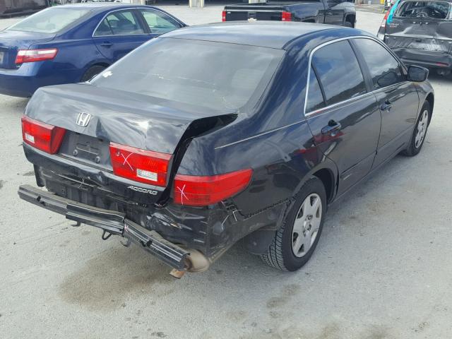 1HGCM56495A004690 - 2005 HONDA ACCORD LX BLACK photo 4