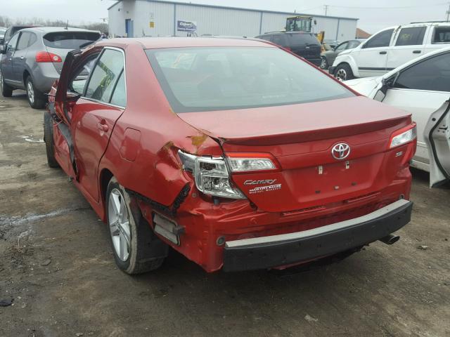 4T1BF1FK7DU670984 - 2013 TOYOTA CAMRY L RED photo 3