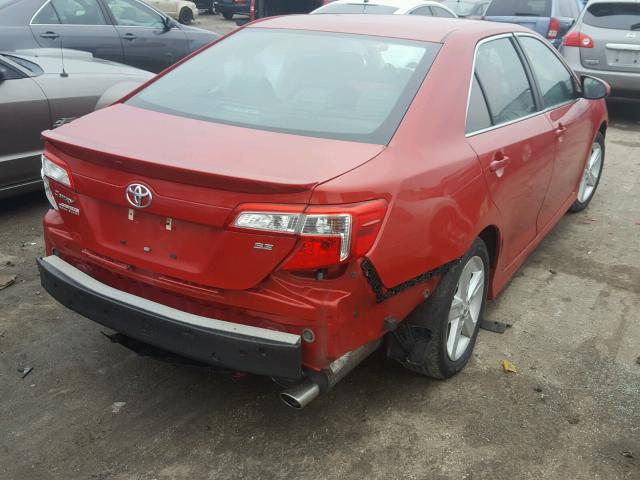 4T1BF1FK7DU670984 - 2013 TOYOTA CAMRY L 红色 照片 4