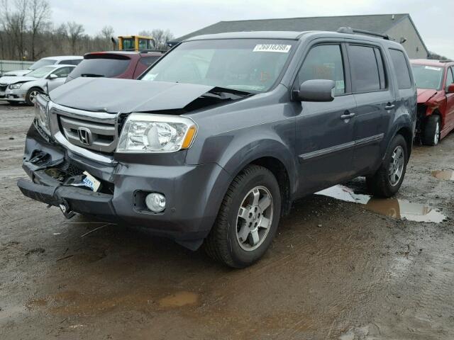 5FNYF4H92BB100536 - 2011 HONDA PILOT TOUR GRAY photo 2