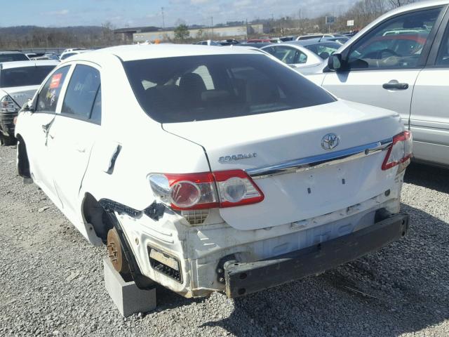 5YFBU4EE1DP103397 - 2013 TOYOTA COROLLA BA WHITE photo 3