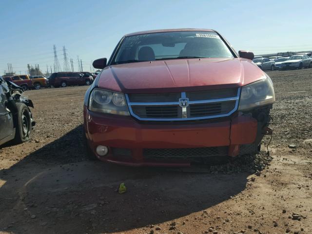 1B3LC76M48N566833 - 2008 DODGE AVENGER R/ RED photo 9