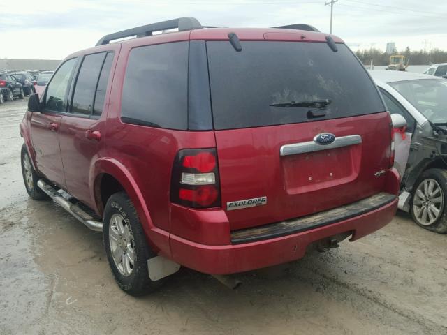 1FMEU73E38UA09673 - 2008 FORD EXPLORER X RED photo 3