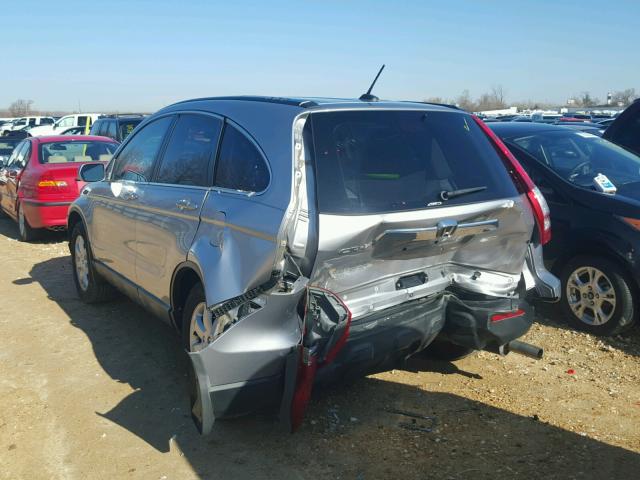 JHLRE48777C073699 - 2007 HONDA CR-V EXL SILVER photo 3