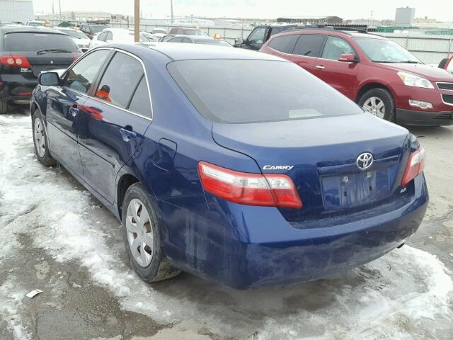 JTNBE46K273094378 - 2007 TOYOTA CAMRY NEW BLUE photo 3