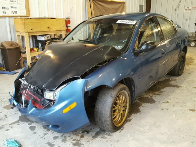 1B3ES56C42D657069 - 2002 DODGE NEON ES BLUE photo 2