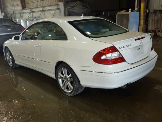 WDBTJ56H18F248396 - 2008 MERCEDES-BENZ CLK 350 WHITE photo 3