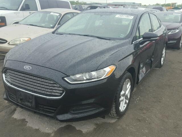 3FA6P0HR7DR298759 - 2013 FORD FUSION SE BLACK photo 2