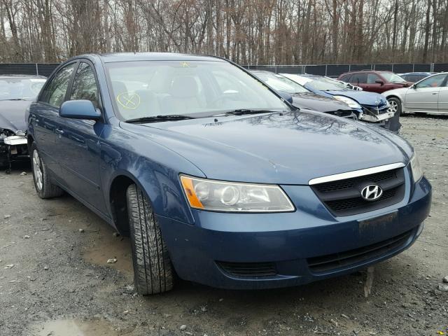 5NPET46C38H324676 - 2008 HYUNDAI SONATA GLS BLUE photo 1