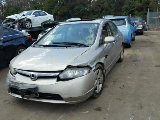 1HGFA16896L071474 - 2006 HONDA CIVIC EX TAN photo 2