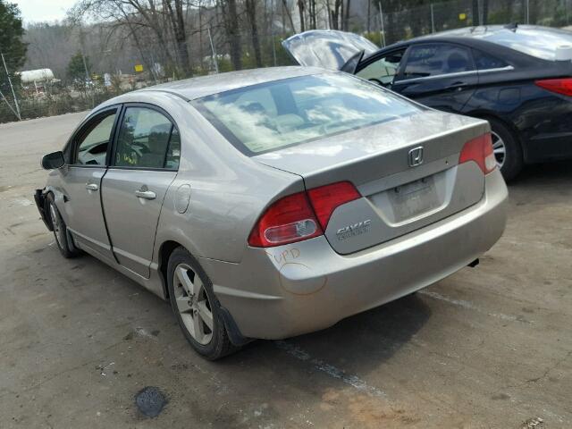 1HGFA16896L071474 - 2006 HONDA CIVIC EX TAN photo 3