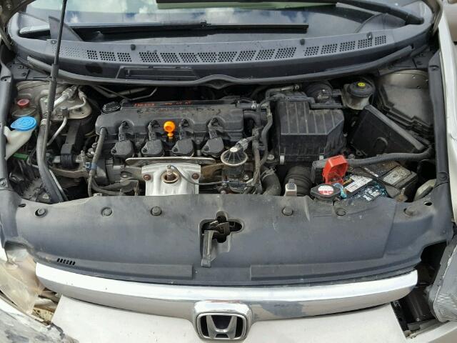 1HGFA16896L071474 - 2006 HONDA CIVIC EX TAN photo 7