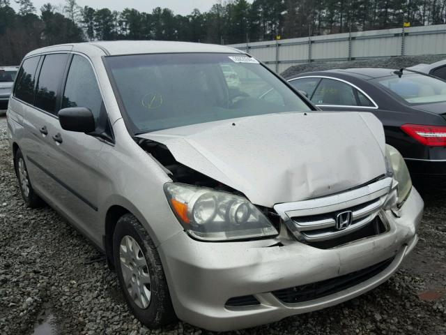 5FNRL38267B026443 - 2007 HONDA ODYSSEY LX SILVER photo 1