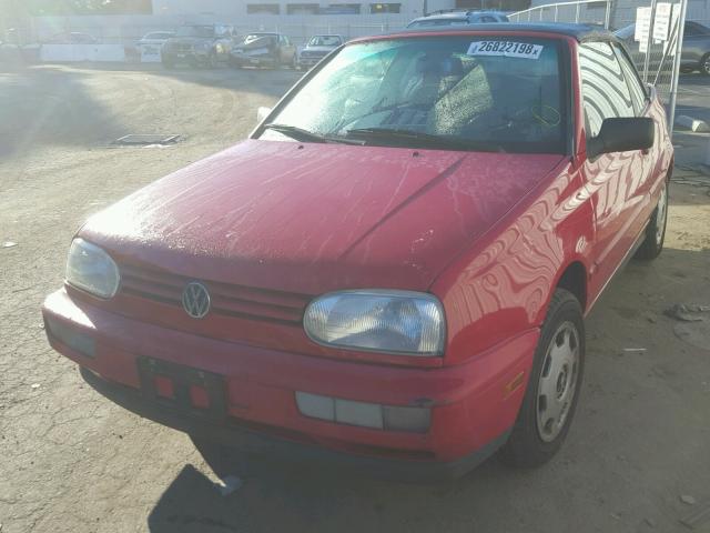 3VWAB81E3XM801260 - 1999 VOLKSWAGEN CABRIO RED photo 2