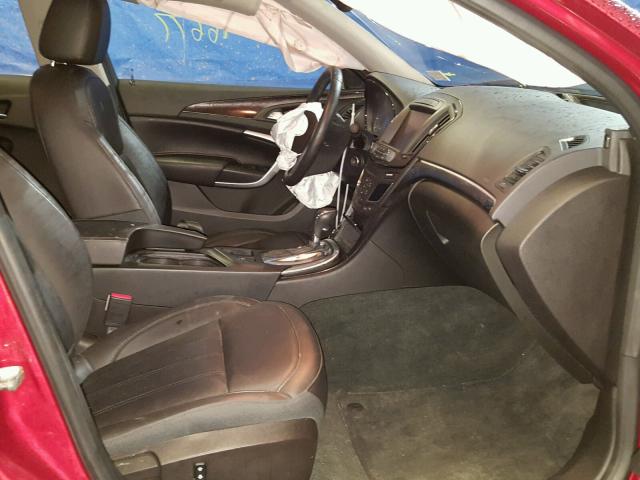 2G4GK5EX8E9240627 - 2014 BUICK REGAL RED photo 5