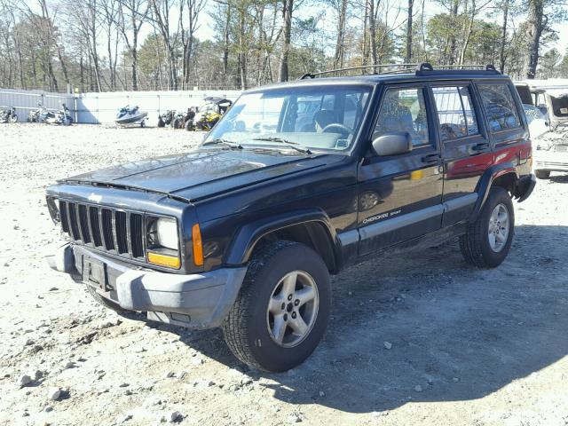 1J4FF68S0XL622764 - 1999 JEEP CHEROKEE S BLACK photo 2