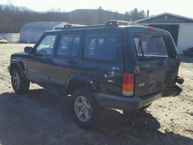 1J4FF68S0XL622764 - 1999 JEEP CHEROKEE S BLACK photo 3