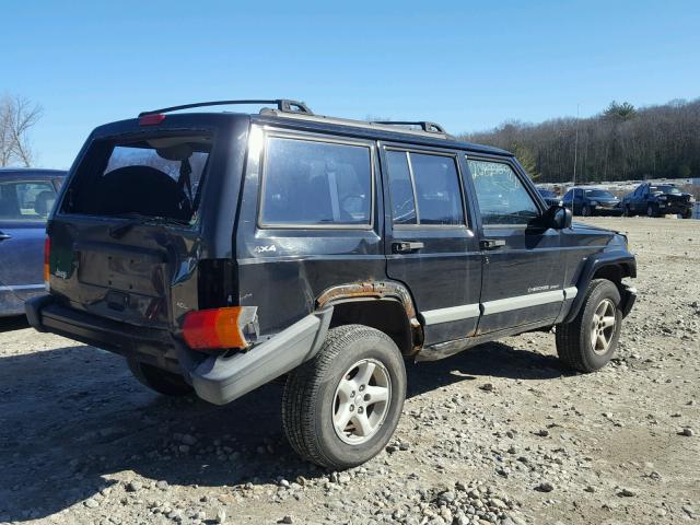 1J4FF68S0XL622764 - 1999 JEEP CHEROKEE S BLACK photo 4