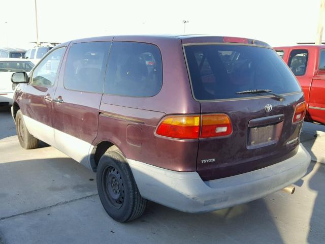 4T3ZF19C5XU162513 - 1999 TOYOTA SIENNA CE MAROON photo 3