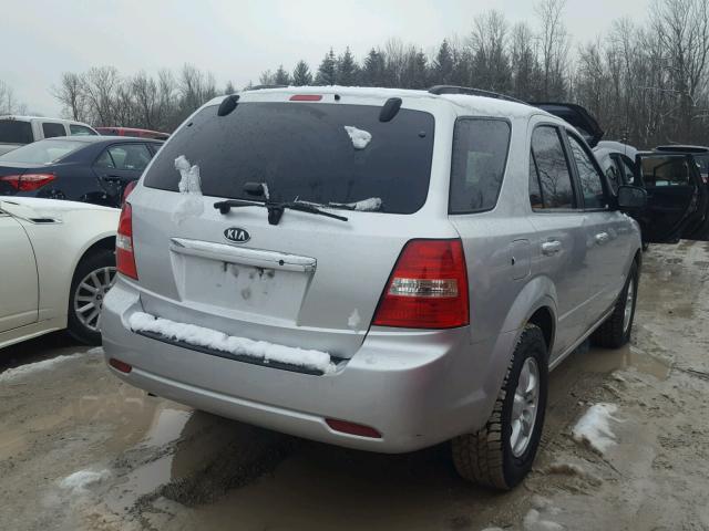 KNDJC735185819853 - 2008 KIA SORENTO EX SILVER photo 4