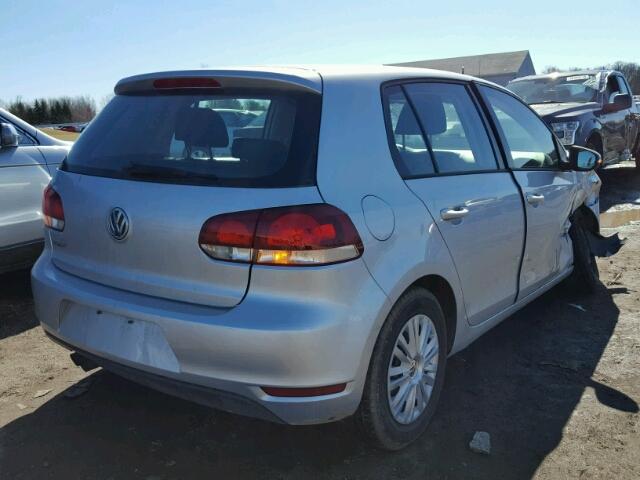 WVWDA7AJ3BW106344 - 2011 VOLKSWAGEN GOLF SILVER photo 4