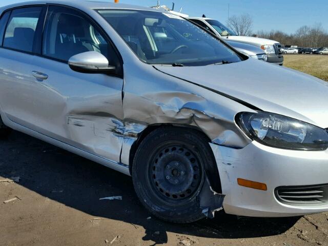 WVWDA7AJ3BW106344 - 2011 VOLKSWAGEN GOLF 银色 照片 9