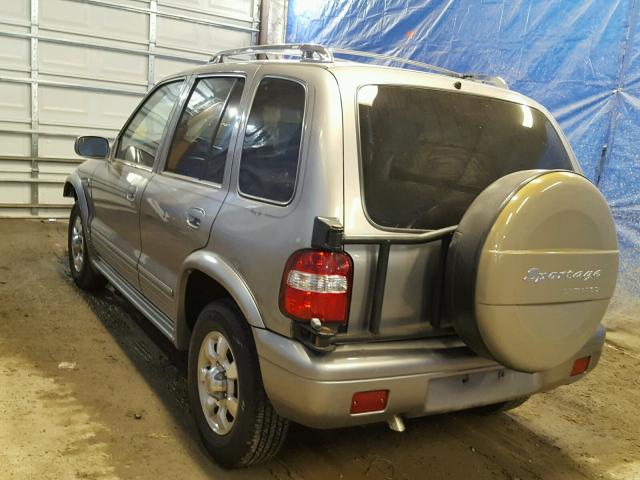 KNDJA723615695199 - 2001 KIA SPORTAGE GRAY photo 3