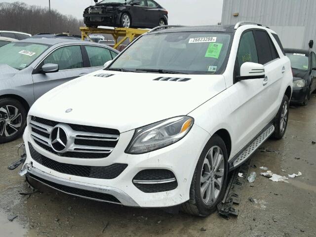 4JGDA5HB1GA631230 - 2016 MERCEDES-BENZ GLE 350 4M WHITE photo 2