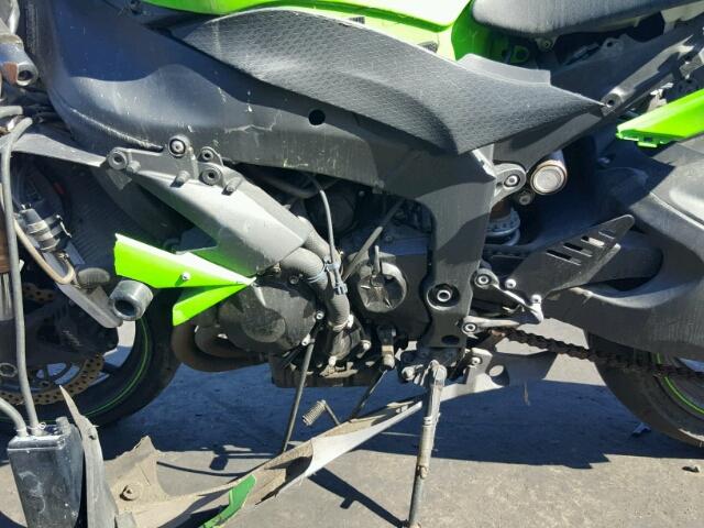 JKAZX4R199A009612 - 2009 KAWASAKI ZX600 R GREEN photo 9