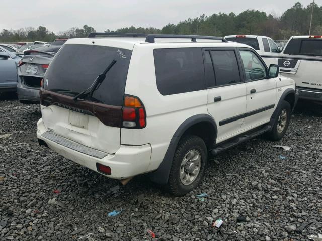 JA4LS21H22J063647 - 2002 MITSUBISHI MONTERO SP WHITE photo 4