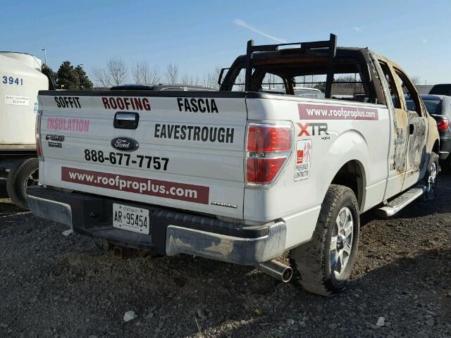 1FTFX1EF5EFB22821 - 2014 FORD F150 SUPER WHITE photo 4