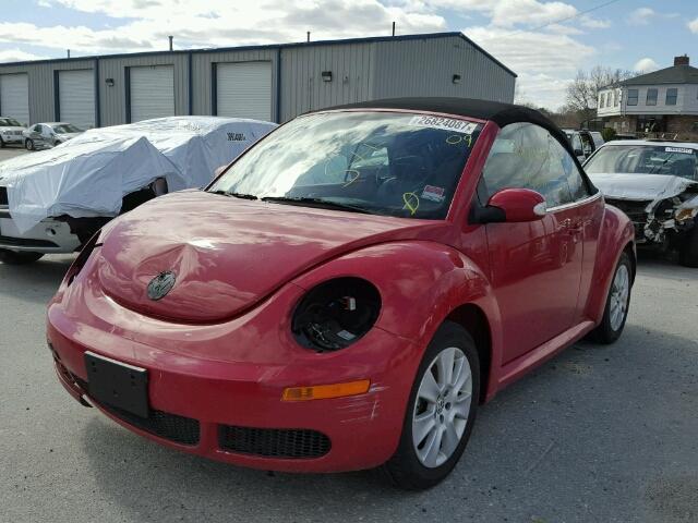 3VWRG31Y49M401082 - 2009 VOLKSWAGEN NEW BEETLE RED photo 2